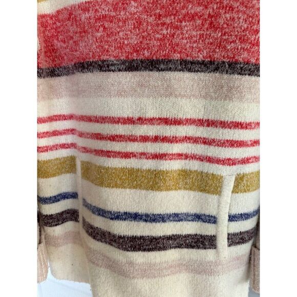 Anthropologie Elana Striped Tunic Sweater Size Small Pockets Cozy - Picture 8 of 8